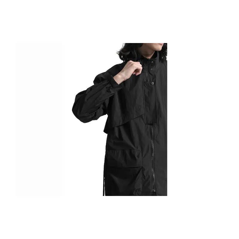 HUANXIANGZHE Jackets Unisex Black-5