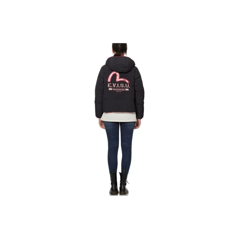 EVISU Down Jackets Unisex Black/Colorful-7