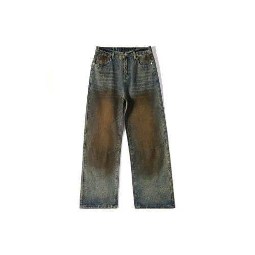 NAICHA STUDIO Jeans Unisex Vintage Blue