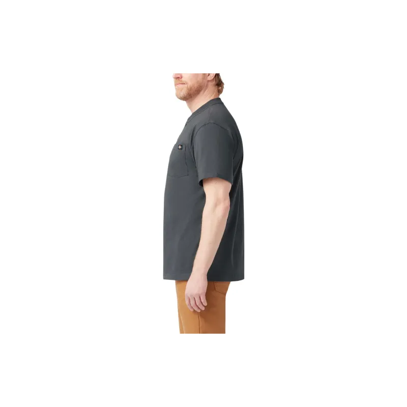 Dickies Heavyweight Short Sleeve Henley T-Shirt Men's Dark Gray-3