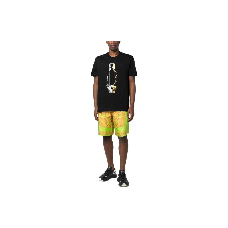 VERSACE Safety Pin Graphic T Shirt-1