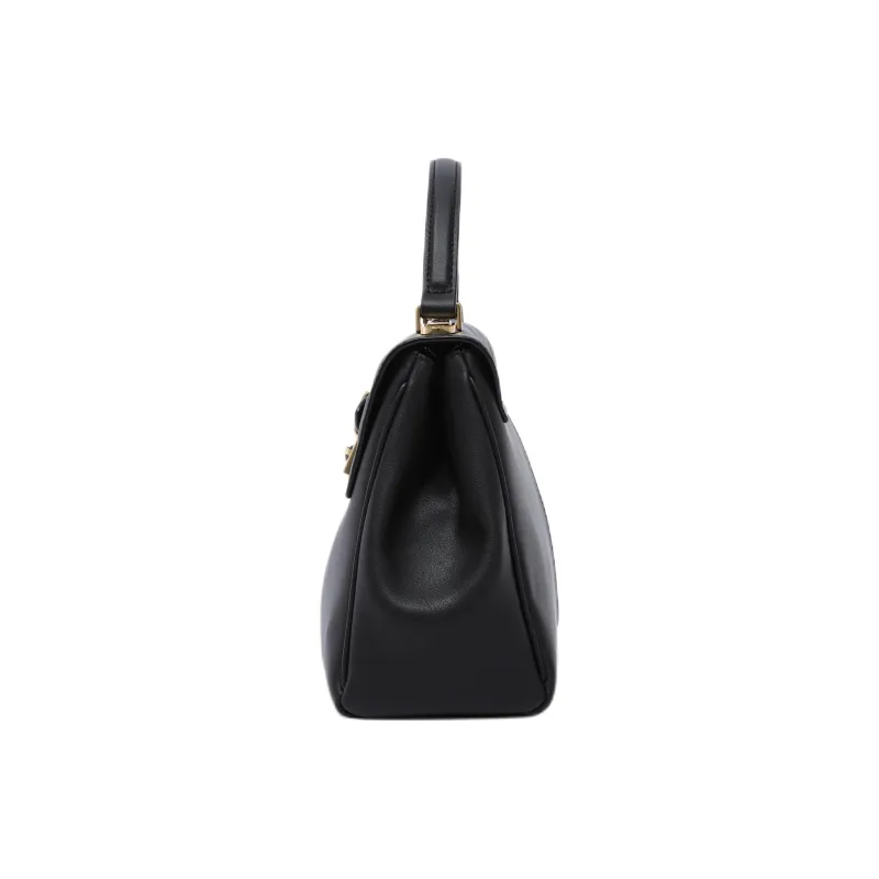 FION Top Grain Cow Leather One Shoulder Handbag Regular Women's Black-2