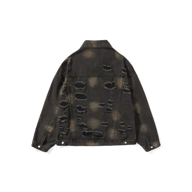 SANTASTIC Denim Jacket Men's Black-1