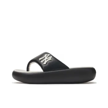 MLB New York Yankees Abrasion-Resistant Slip-Resistant Flip Flops Unisex Black