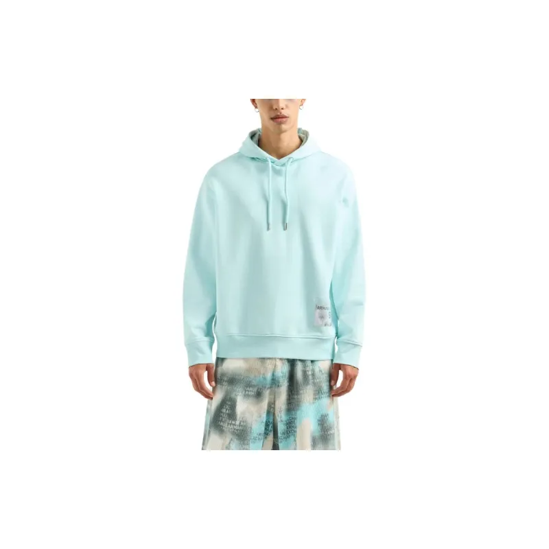 ARMANI EXCHANGE Logo appliqué Cotton Hoodie-1