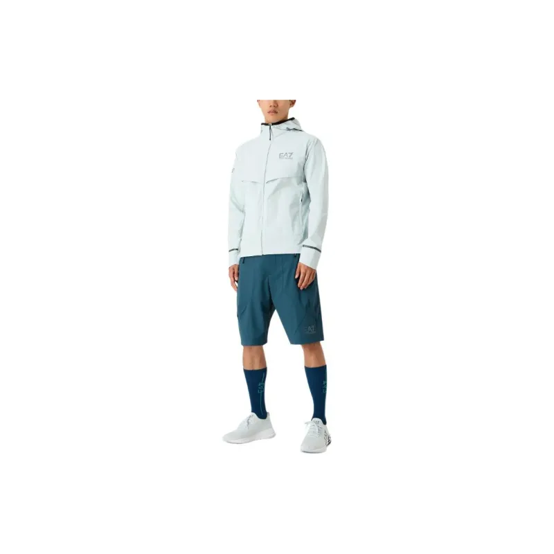 EMPORIO ARMANI EA7 SS24 Casual Shorts Men's Blue-1