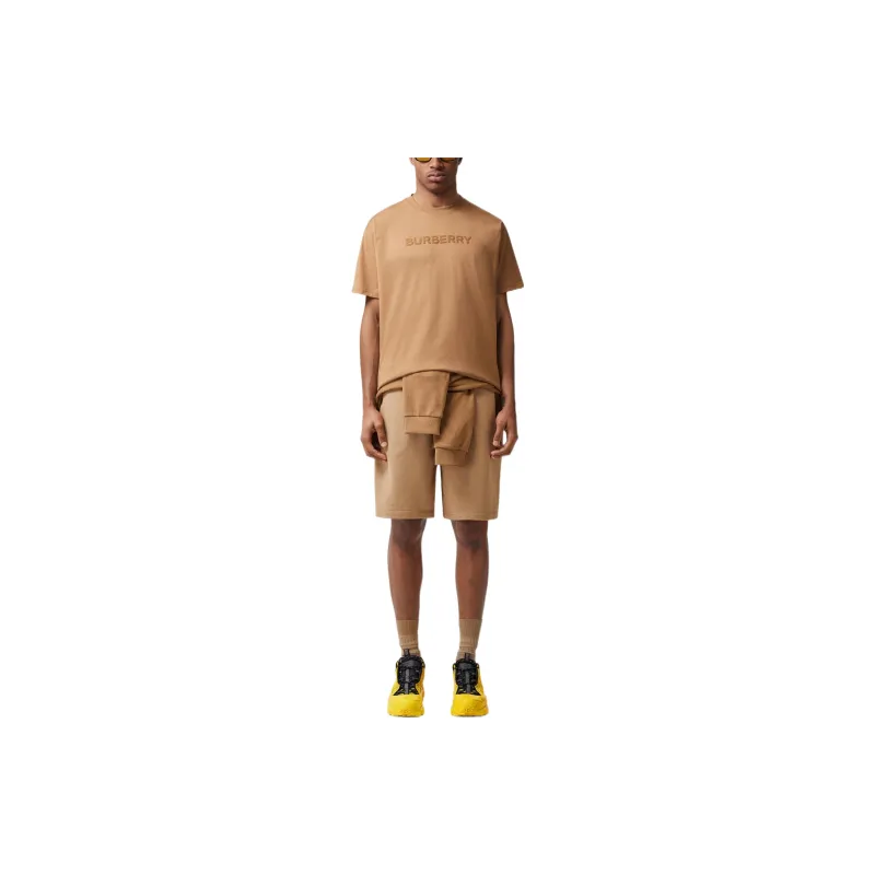 Burberry Logo Print Cotton Oversized T shirt-2