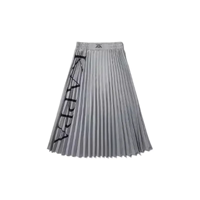 Kappa Casual Long Skirts Women's Silver Gray-1