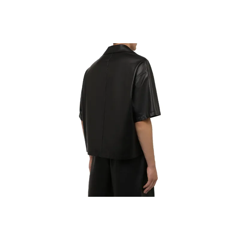 PRADA Nappa leather Bowling Shirt-3