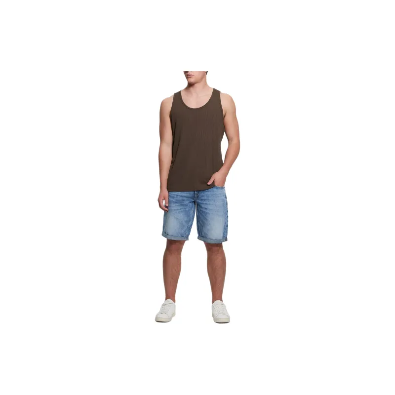 GUESS Tank Tops Men's Dark Brown-2