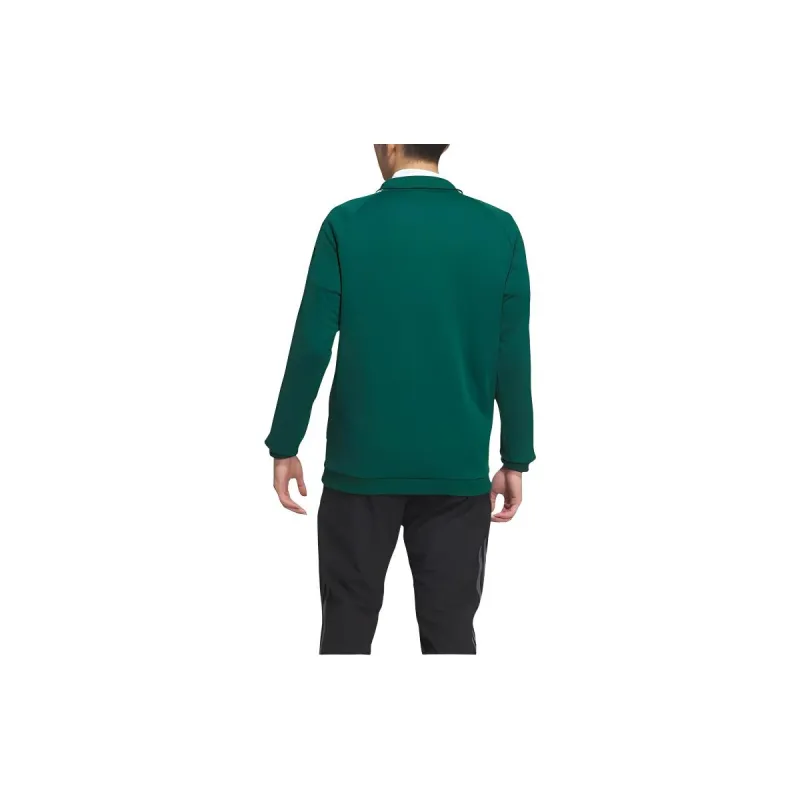 Adidas AEROREADY Thermal Fleece Sweatshirt Unisex University Green-2