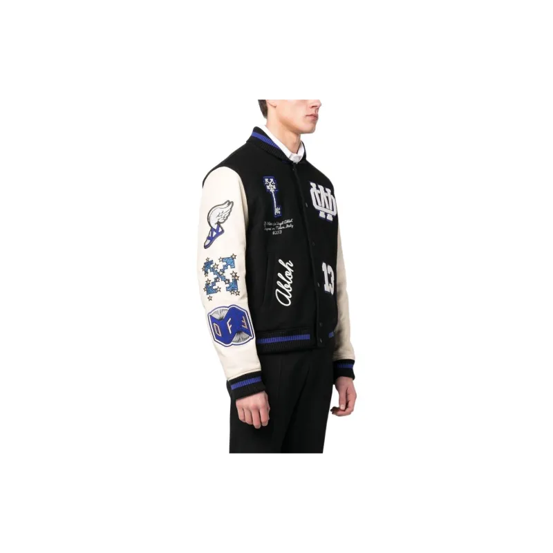 OFF WHITE Patch detail Bomber Jacket-3