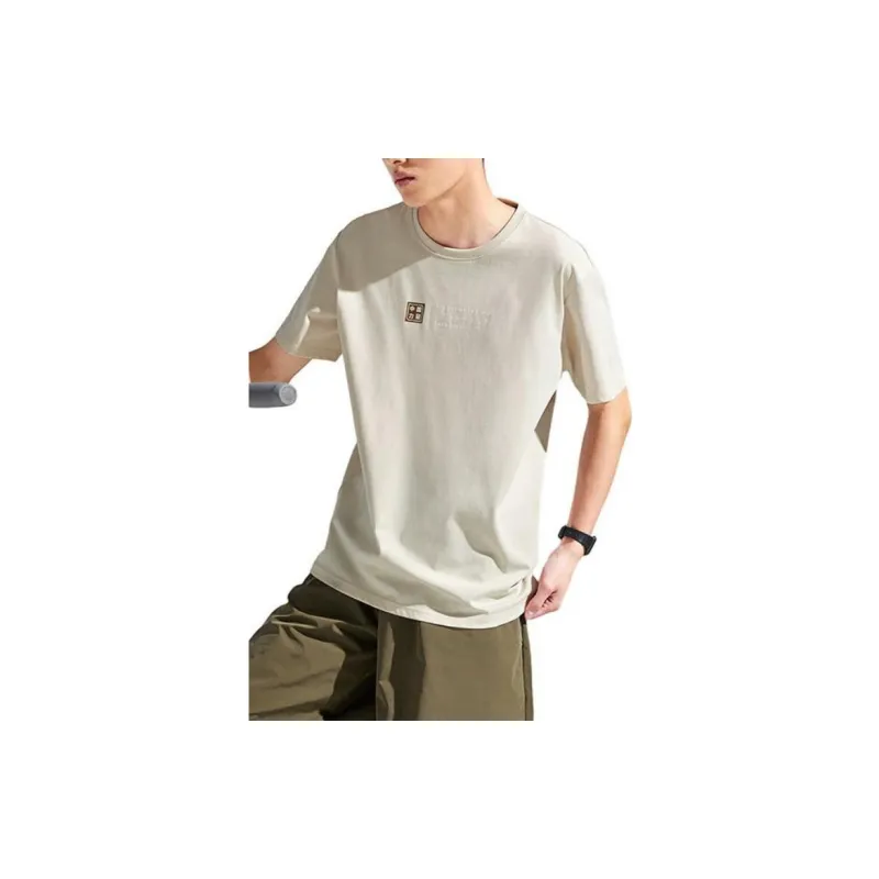 QIAODAN T Shirt Men's Raw Denim-1