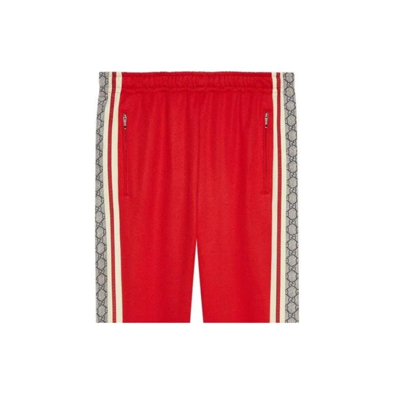 GUCCI SS22 Knitted Sweatpants Men's Red-4