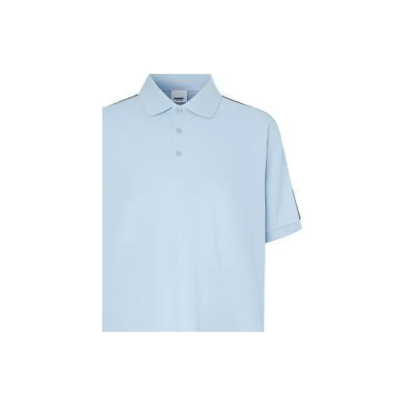 Burberry Polo Shirts Men Light Blue-5