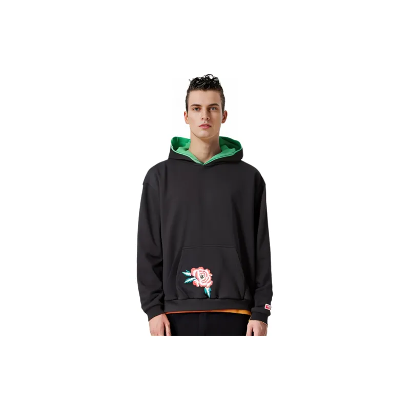 KENZO Embroidered motif Cotton Hoodie-5