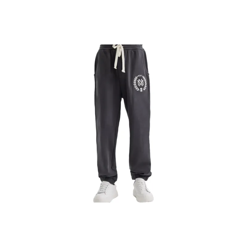 Mitchell Ness Casual Pants Unisex Black-3