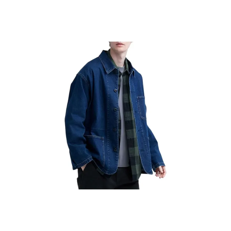 UNIQLO Jackets Unisex Sea Blue-1