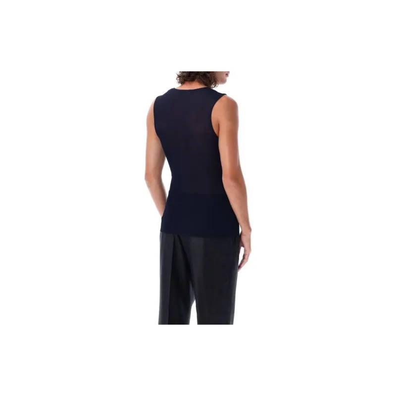 Ami Paris Crewneck Knitted Tank Top-2