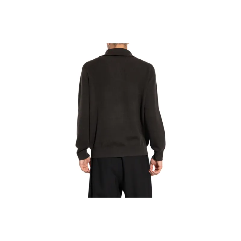 EMPORIO ARMANI Half zip Fine ribbed Jumper-3