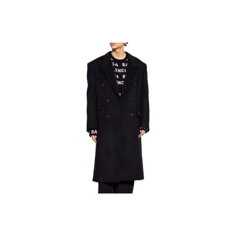 Balenciaga Collared Button-Up Coat-2