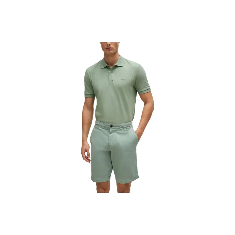 HUGO BOSS Logo embroidered Cotton Polo Shirt-3