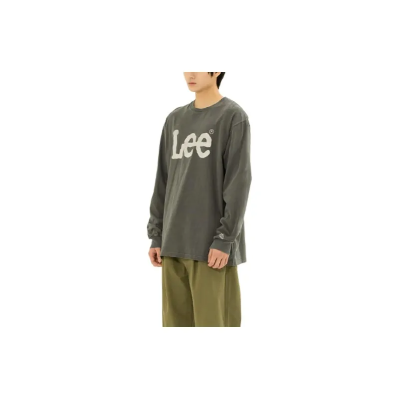 Lee T Shirts Unisex Charcoal-4