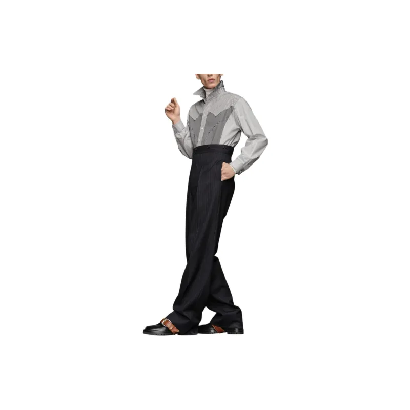 Maison Margiela Casual Pants Men's Blue-3