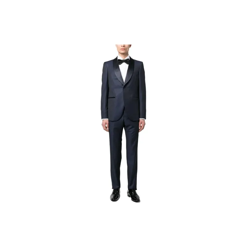 EMPORIO ARMANI Satin-Lapel Two-Piece Dinner Suit-1