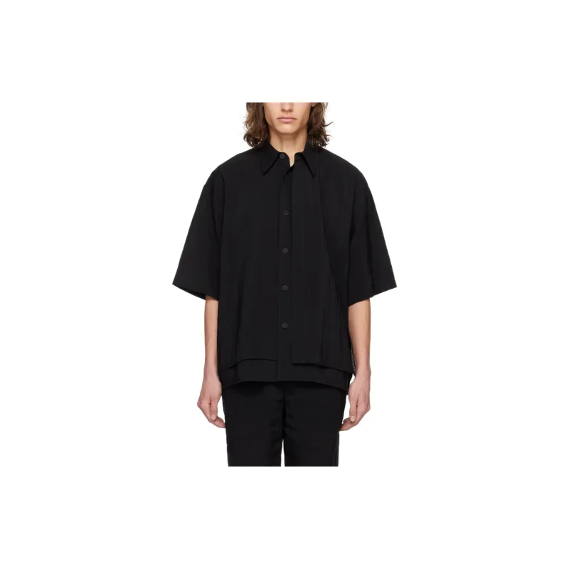 Le 17 Septembre SS24 Double-layered Shirt Shirt Men's Black-1