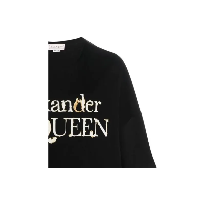 Alexander McQueen Logo Printed Crewneck T-Shirt-5