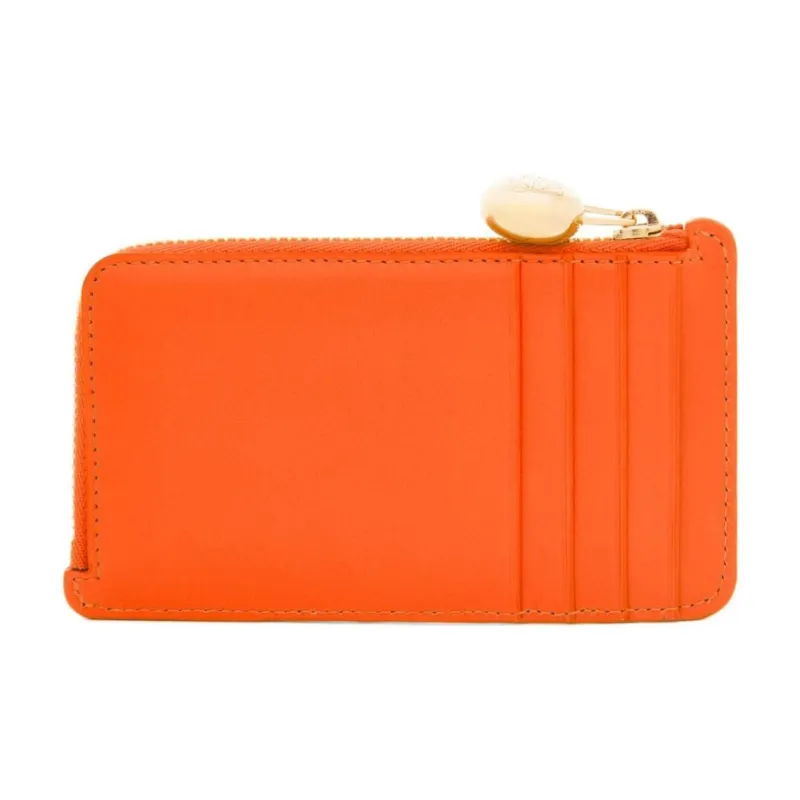 LOEWE Bright Nappa Calfskin Card Holder Women's Vivid Orange-1