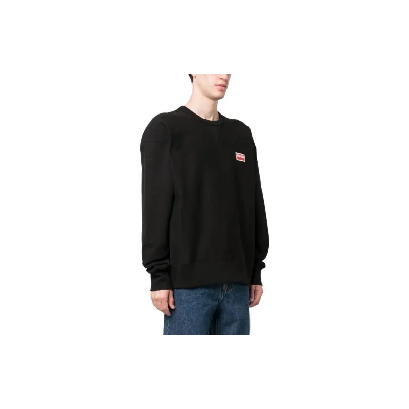 KENZO Logo Patch Crewneck Sweatshirt-4