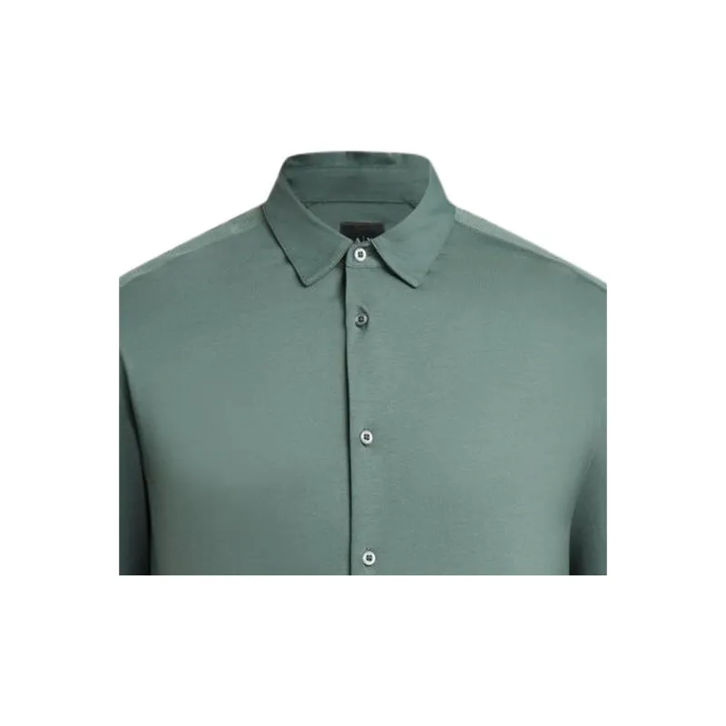 ARMANI EXCHANGE SS24 Shirt Men's Green-3