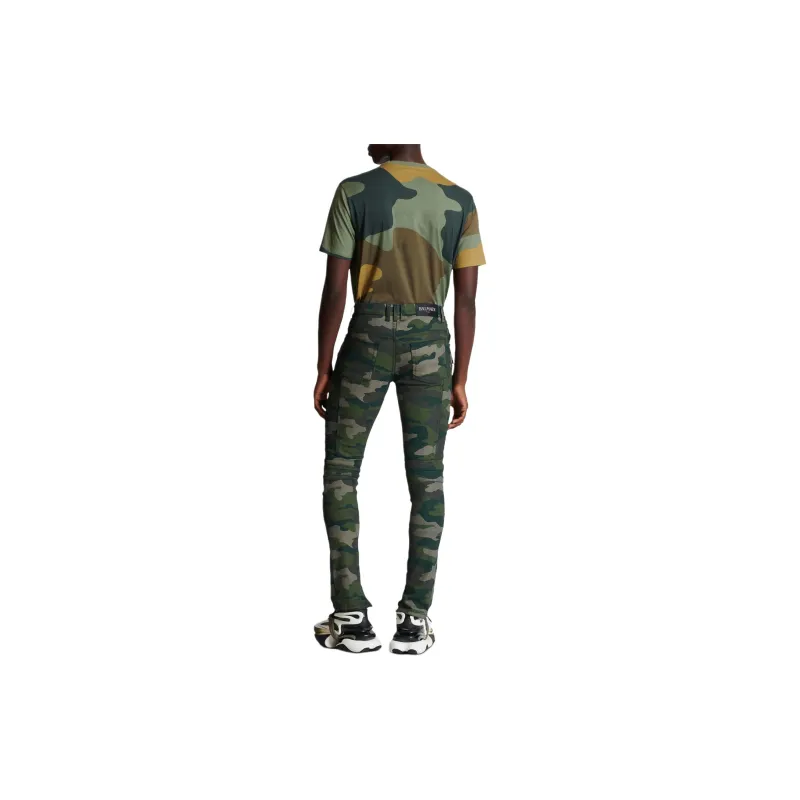 BALMAIN Camouflage print Slim Jeans-2