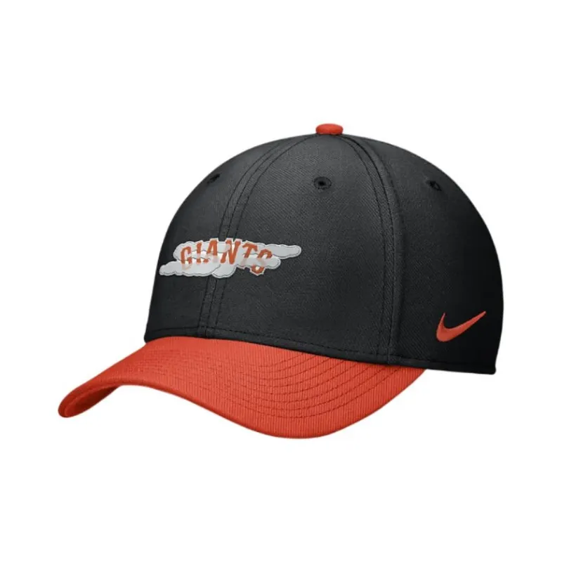 Nike Elastane Baseball Caps Men's Black/Orange-0
