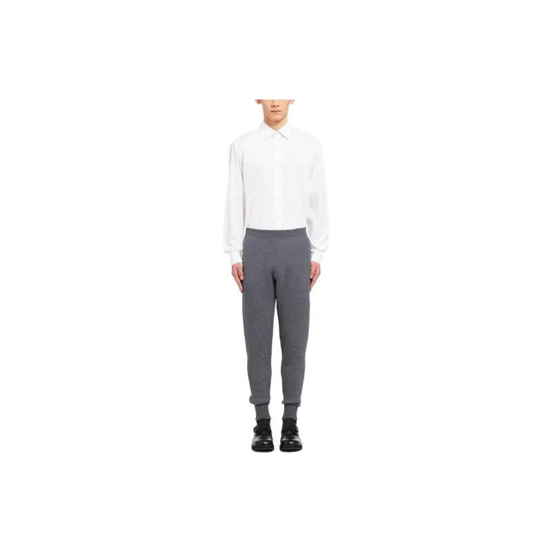 PRADA Tapered leg Cashmere Track Pants-1