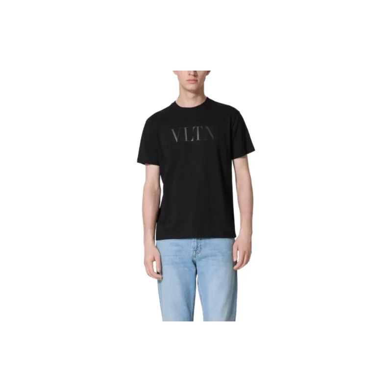 Valentino Garavani Logo Printed Crew Neck T Shirt-1