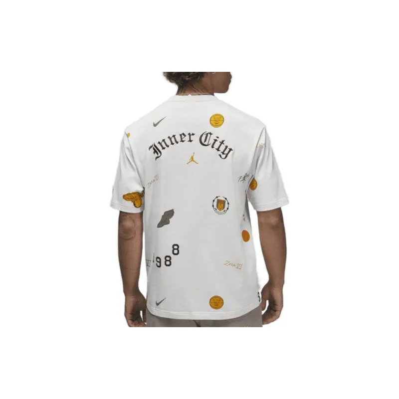 Jordan x HTG 23SS T Shirt Asia Version Men's White-3