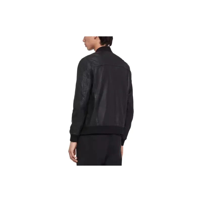 ALLSAINTS Leather Jacket Men's Black-3