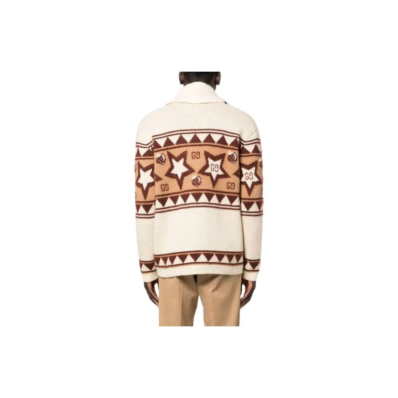 GUCCI Star pattern Button up Cardigan-2