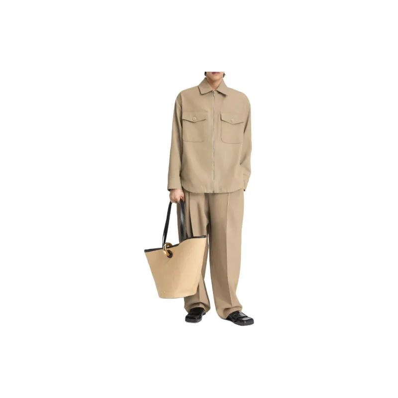 Jacquemus Le Blouson Montaigne Jackets Coats Men's Light Brown-1