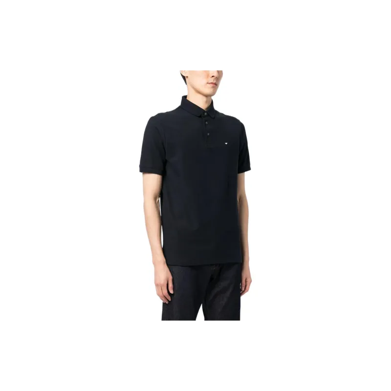 EMPORIO ARMANI Polo Shirts Men Midnight Blue-2