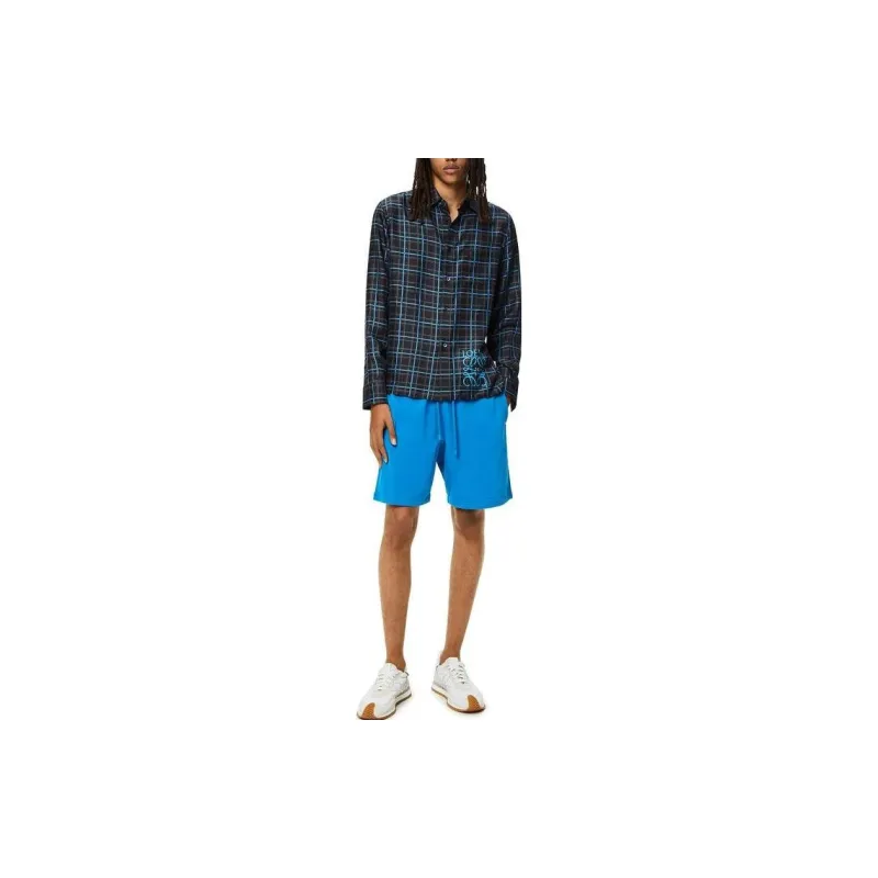 LOEWE Anagram Stamp Check Shirt-1