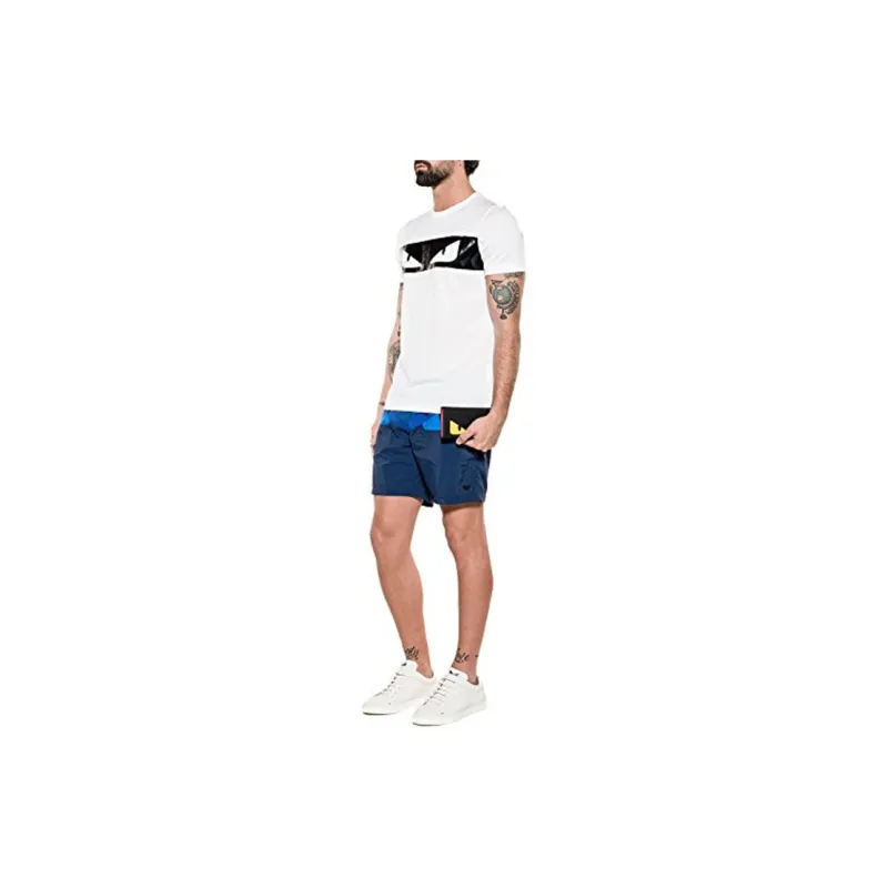 FENDI T Shirts Men White-5