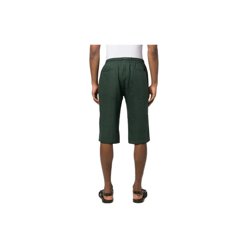 KITON Linen Bermuda Shorts-2