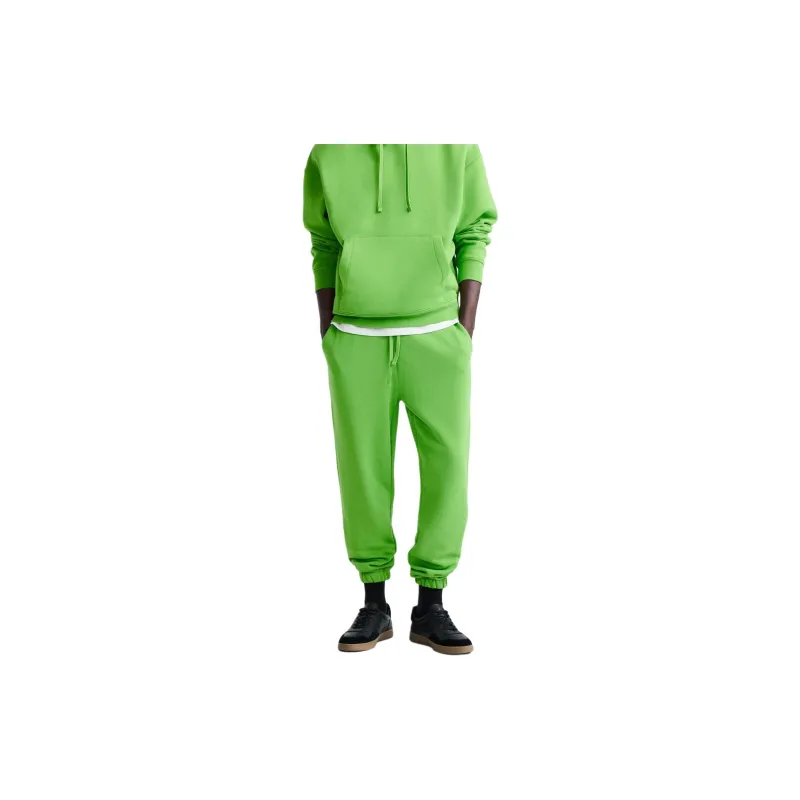 ZARA Casual Pants Men Green-2
