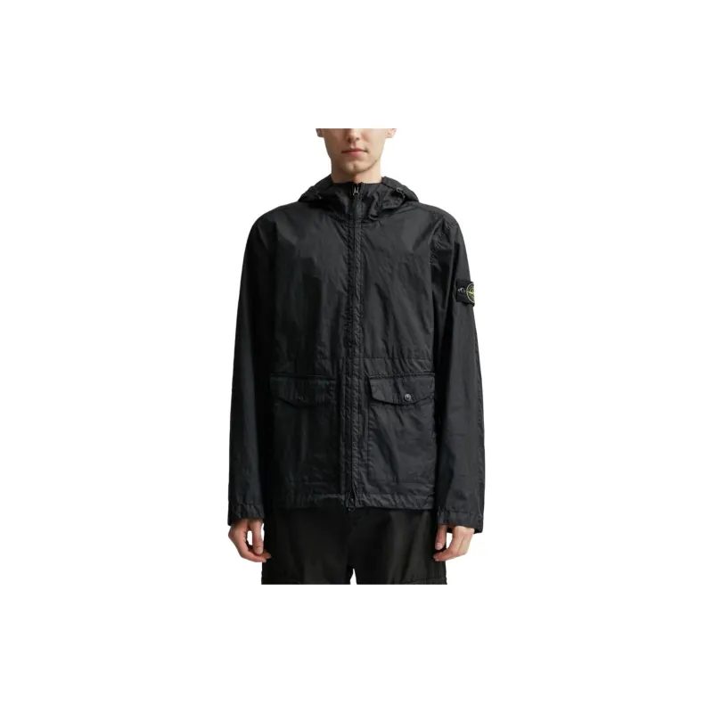 STONE ISLAND Membrana 3L Tc Zipped Hooded Jacket-2