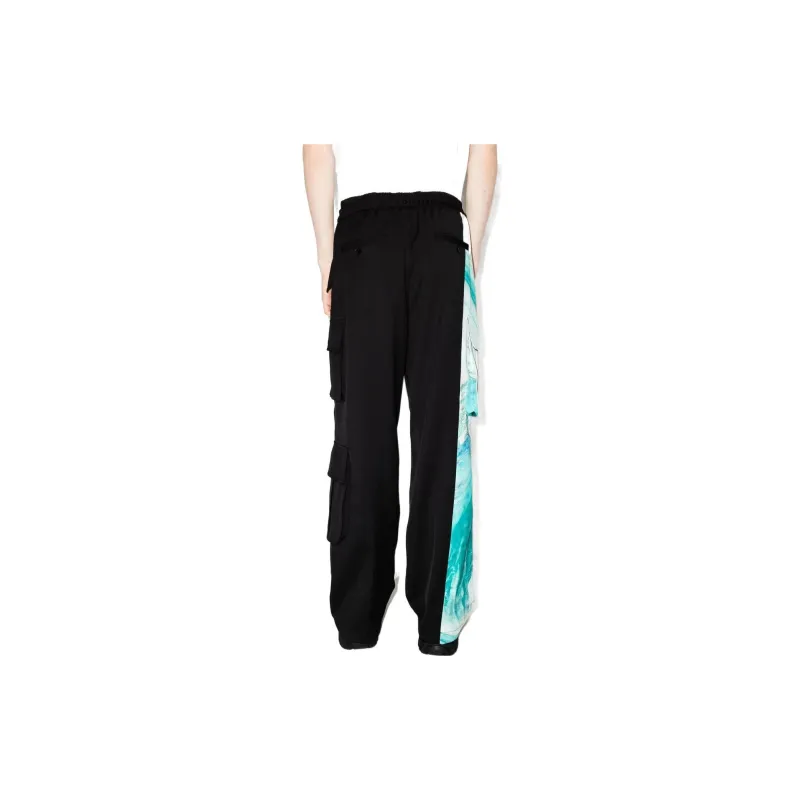 Feng Chen Wang Knitted Sweatpants Men Black-2