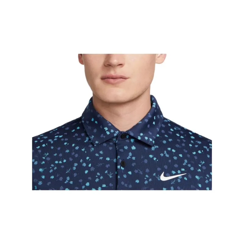 Nike Polo Shirts Men Marine Blue-3